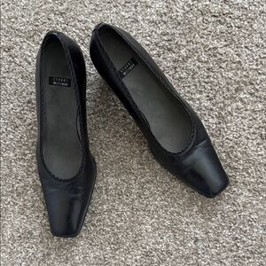 Stuart Weitzman Black Leather Heels